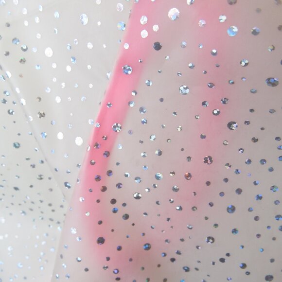 Gap Toddler Girl Size 3 Years Sparkle Rain Jacket Zipper Closure Hooded - Picture 3 of 14